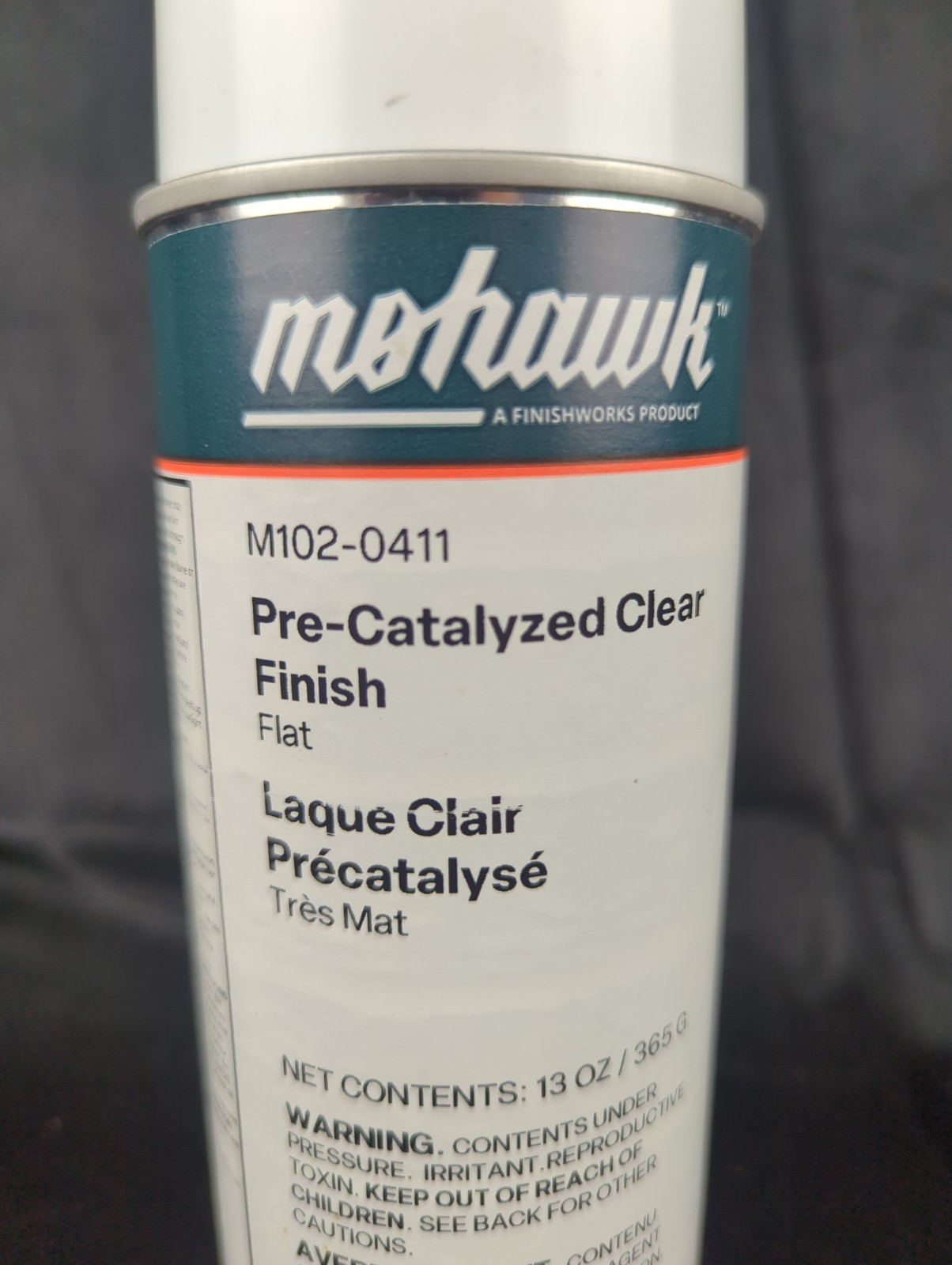 Mohawk M102-0411 Pre-Catalyzed Clear Finish Flat 13 ounces