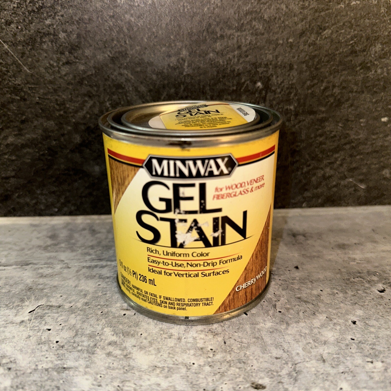Minwax 260704444 Interior Wood Gel Stain, 1/2 pint, Cherry, 1/2/ Pint