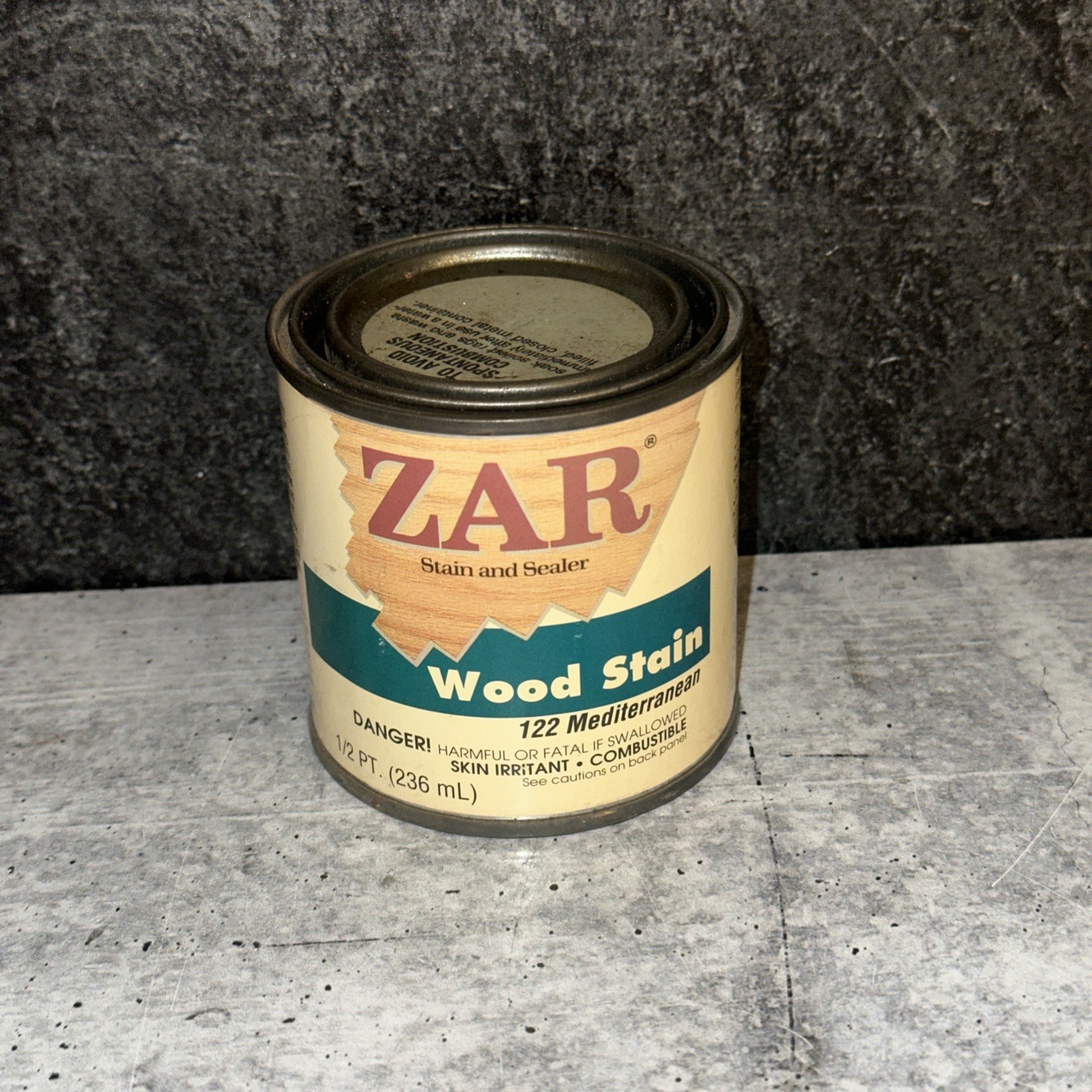 Zar 122 Stain & Sealer Mediterranean 1/2 Pint
