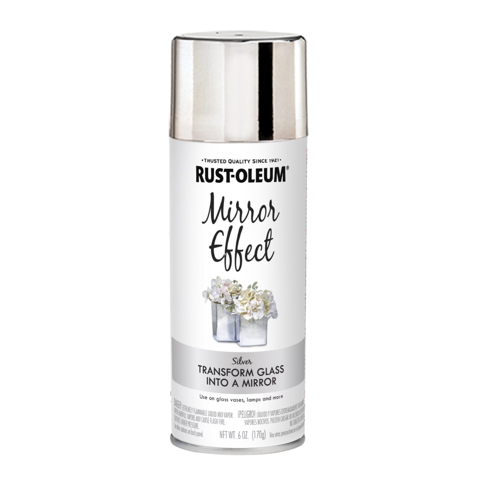 6 Pack, Mirror, Rust-Oleum Specialty Mirror Effect Spray Paint- 6 oz, Versatile