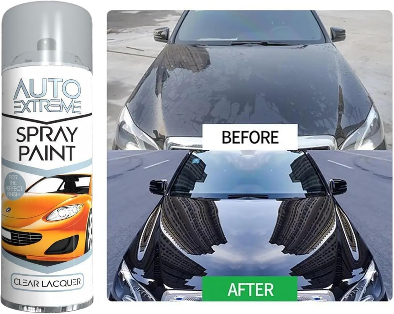 CLEAR LACQUER AEROSOL SPRAY PAINT 250ML FOR AUTO CAR VAN BIKE RESTORE METAL NEW