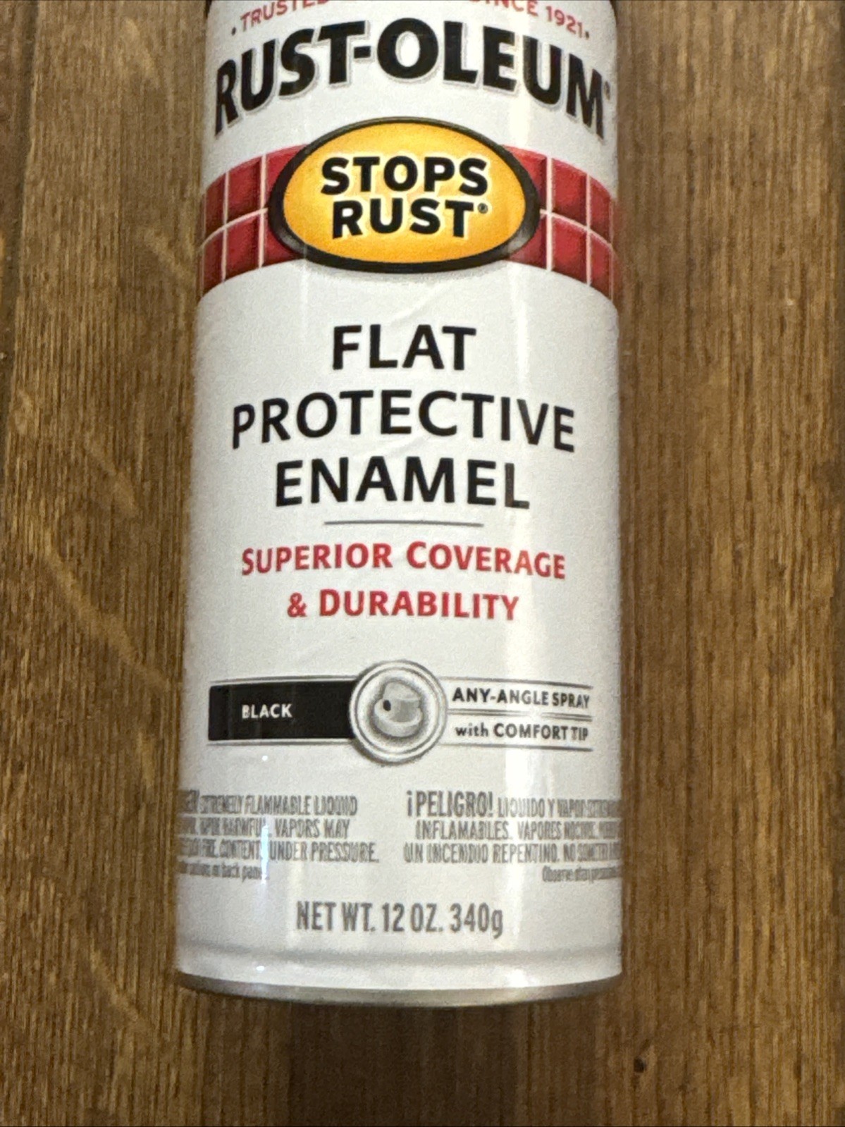 Rust-Oleum 7777830 Stops Rust Spray Paint, 12 Ounce (Pack of 1), Satin Black