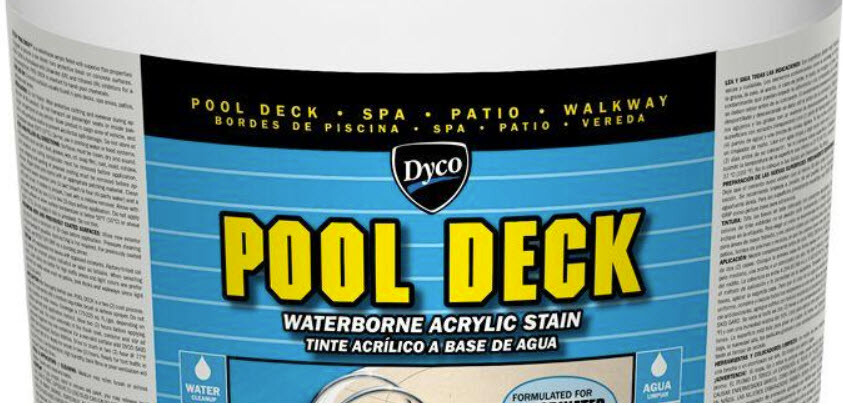 Pool Paint Deck 9060 Cream Low Sheen Waterborne Acrylic Stain 5 Gallon