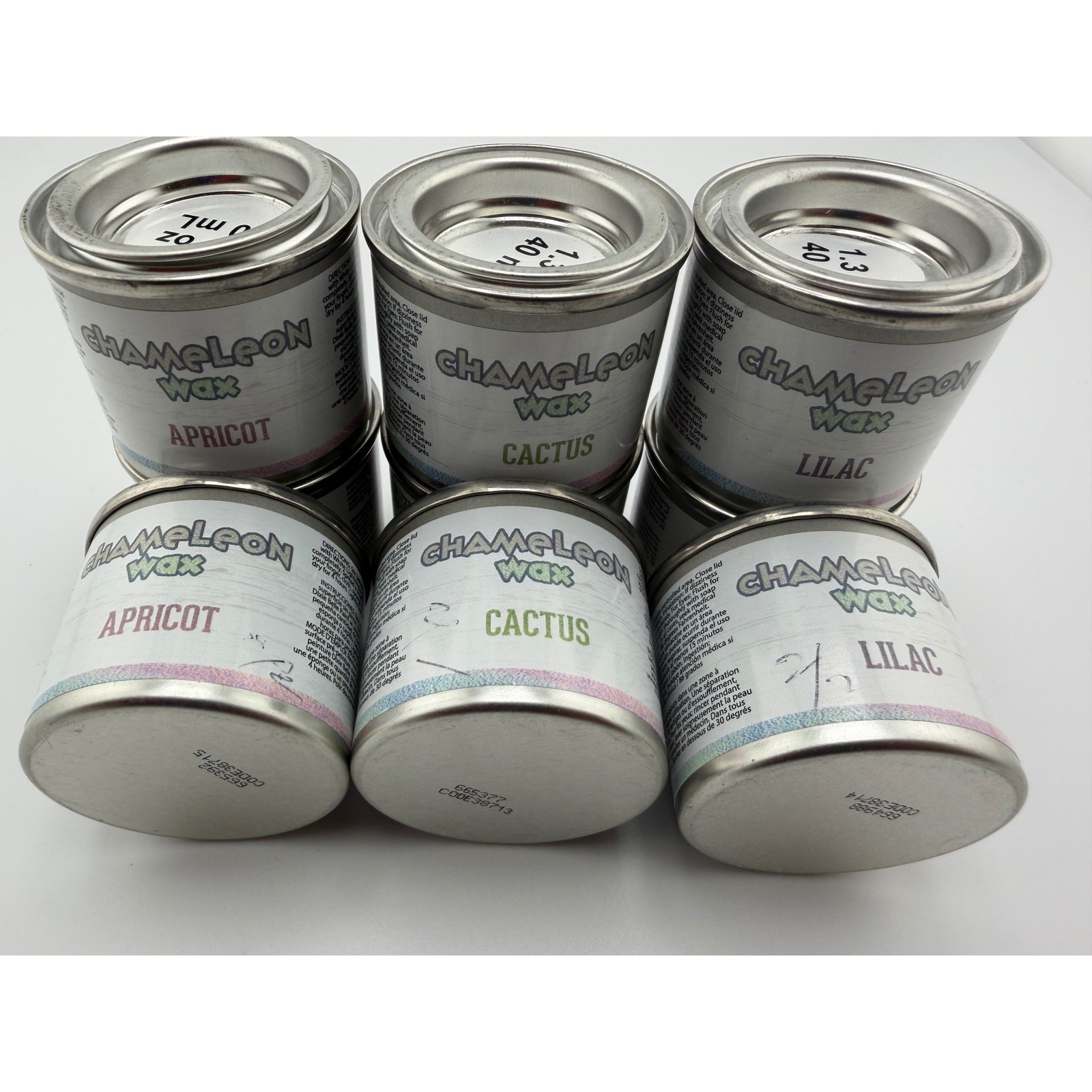 Chameleon Wax Furniture Iridescent Finish 40ml: Apricot Cactus Lilac (Choose 1)