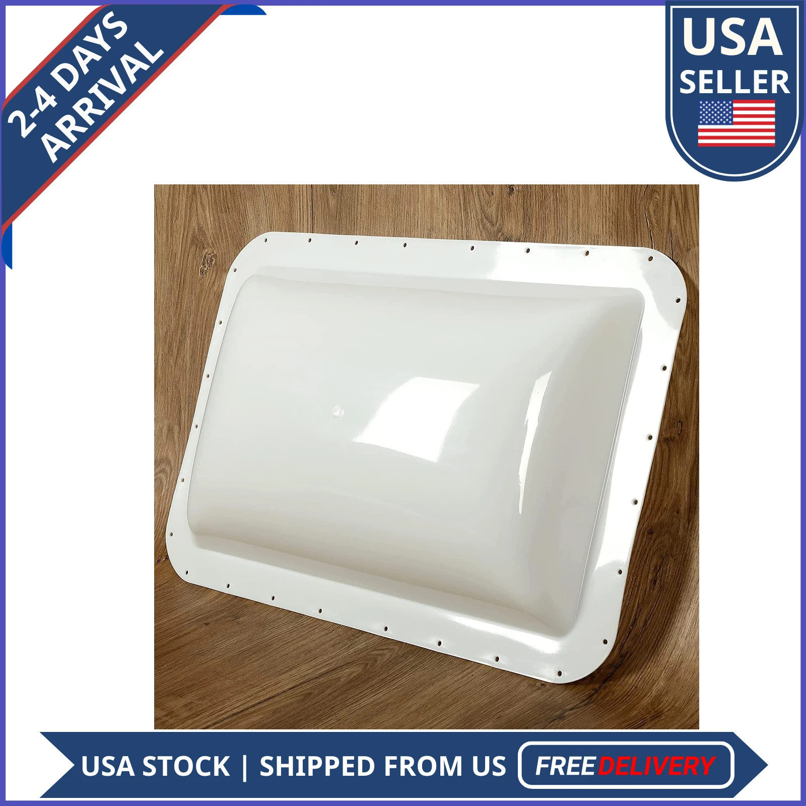 RV Skylight Replacement 18 x 26 for 14 x 22 Roof Opening Camper Motorhome White