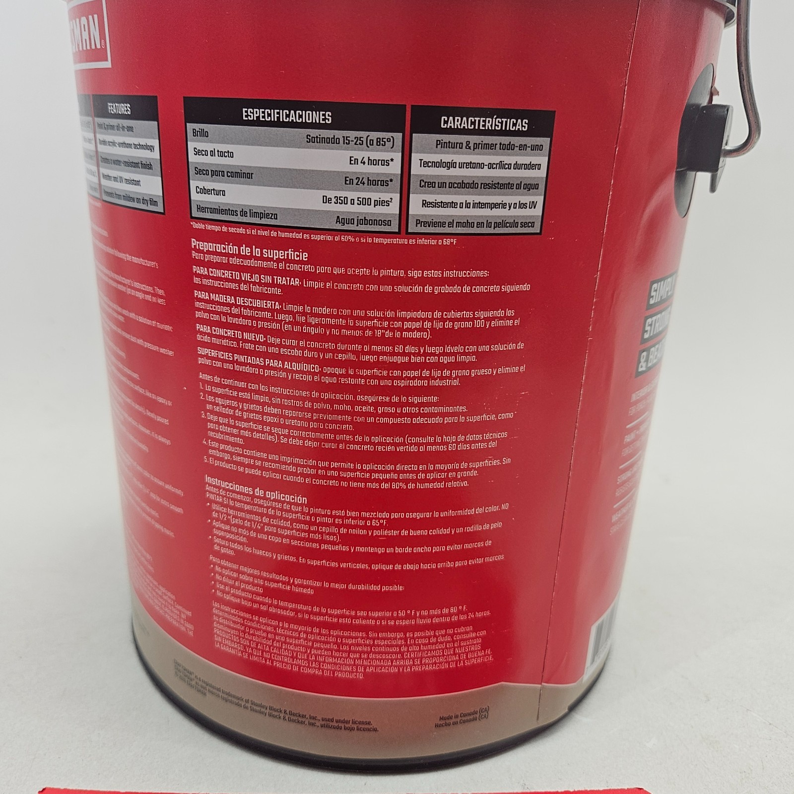 Craftsman Semi-Transparent Wood Stain and Sealer Premium Beige Satin 128-Fl Oz