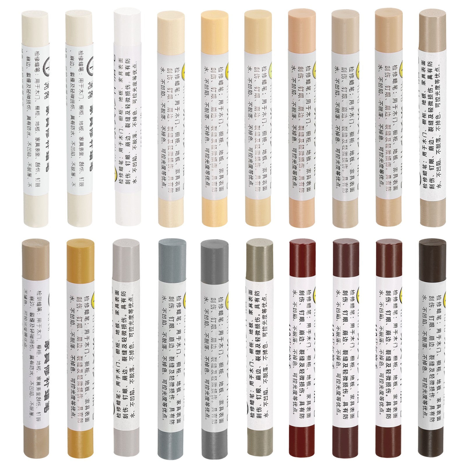 20Pcs Furniture Repair Crayons Touch Up Pen Markers Common Series