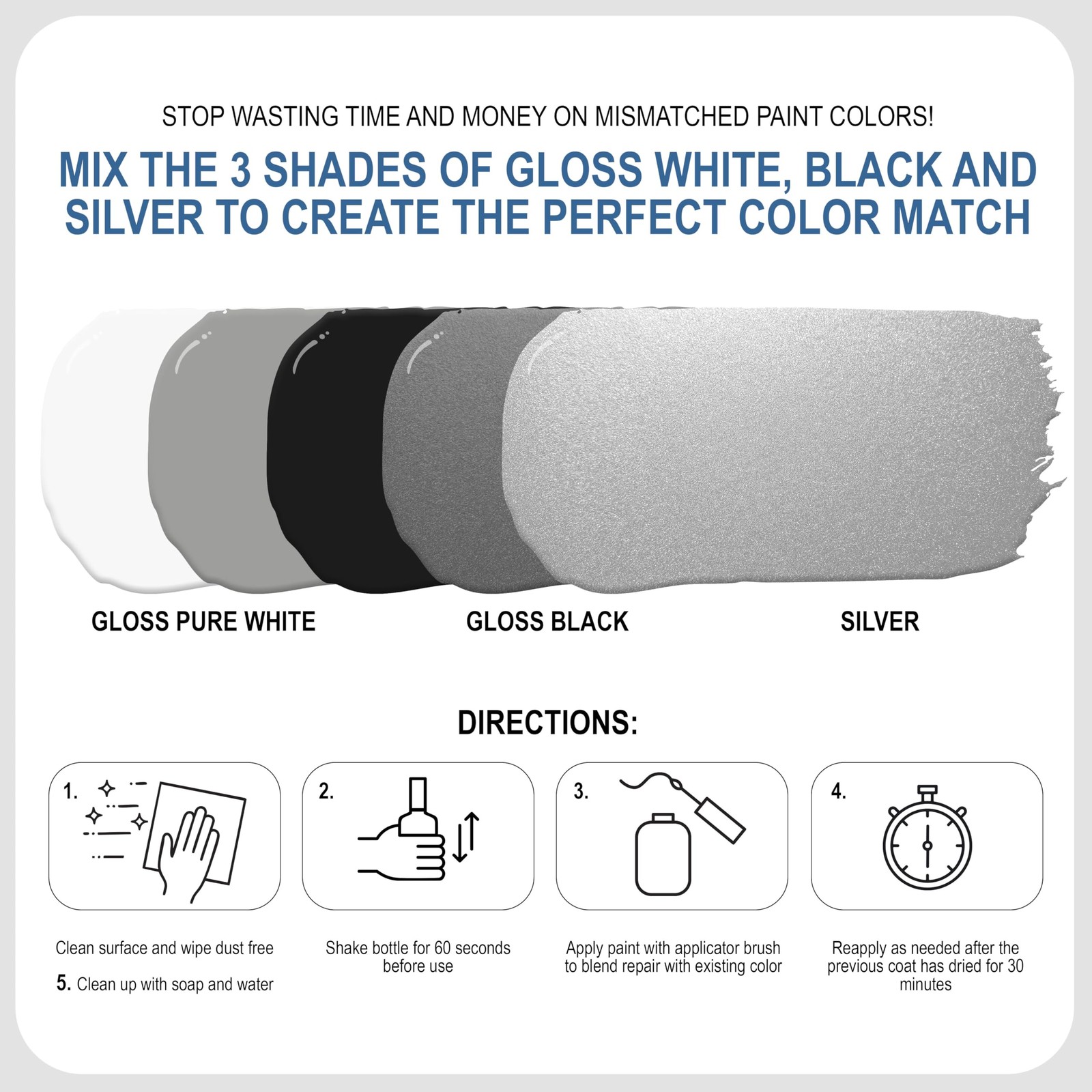Gloss Appliance Touch-Up Paint Pen Kit – Stove, Refrigerator, Washer, Dryer T…