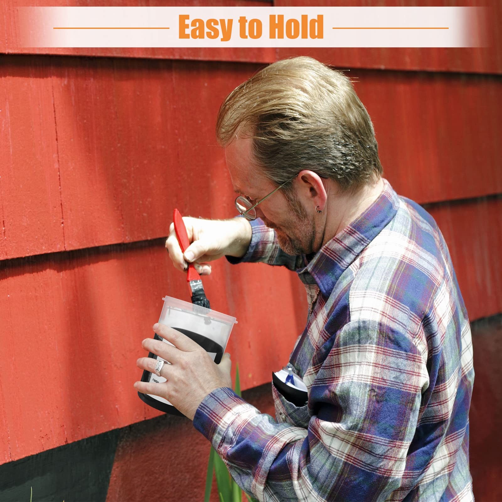 Remerry Paint Container Stainless Steel Mixing Ball Touch Up Paint Cups Storage