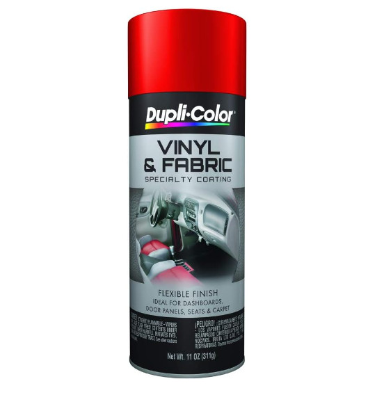 Red Spray Paint Carpet Fabric Leather Pliable Vinyl Plastic Silicone Coating 2PK