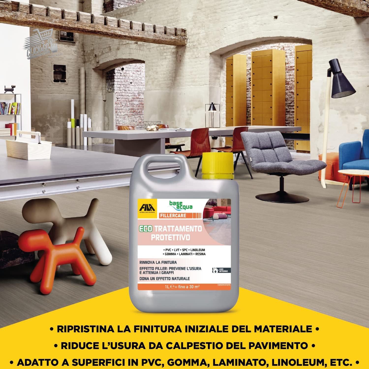 Protective treatment laminate floor PVC plastic renews scratch resistant 1L FI
