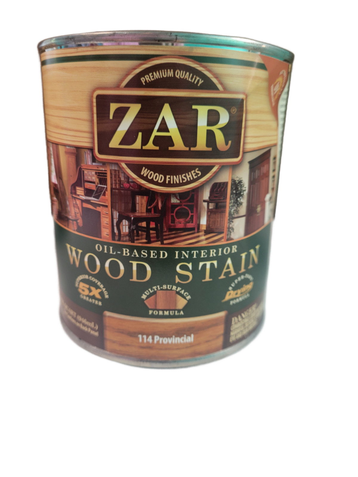 NOS 1-quart ZAR Interior wood Stain 114 PROVINCIAL oil based DISCONTINUED HTF