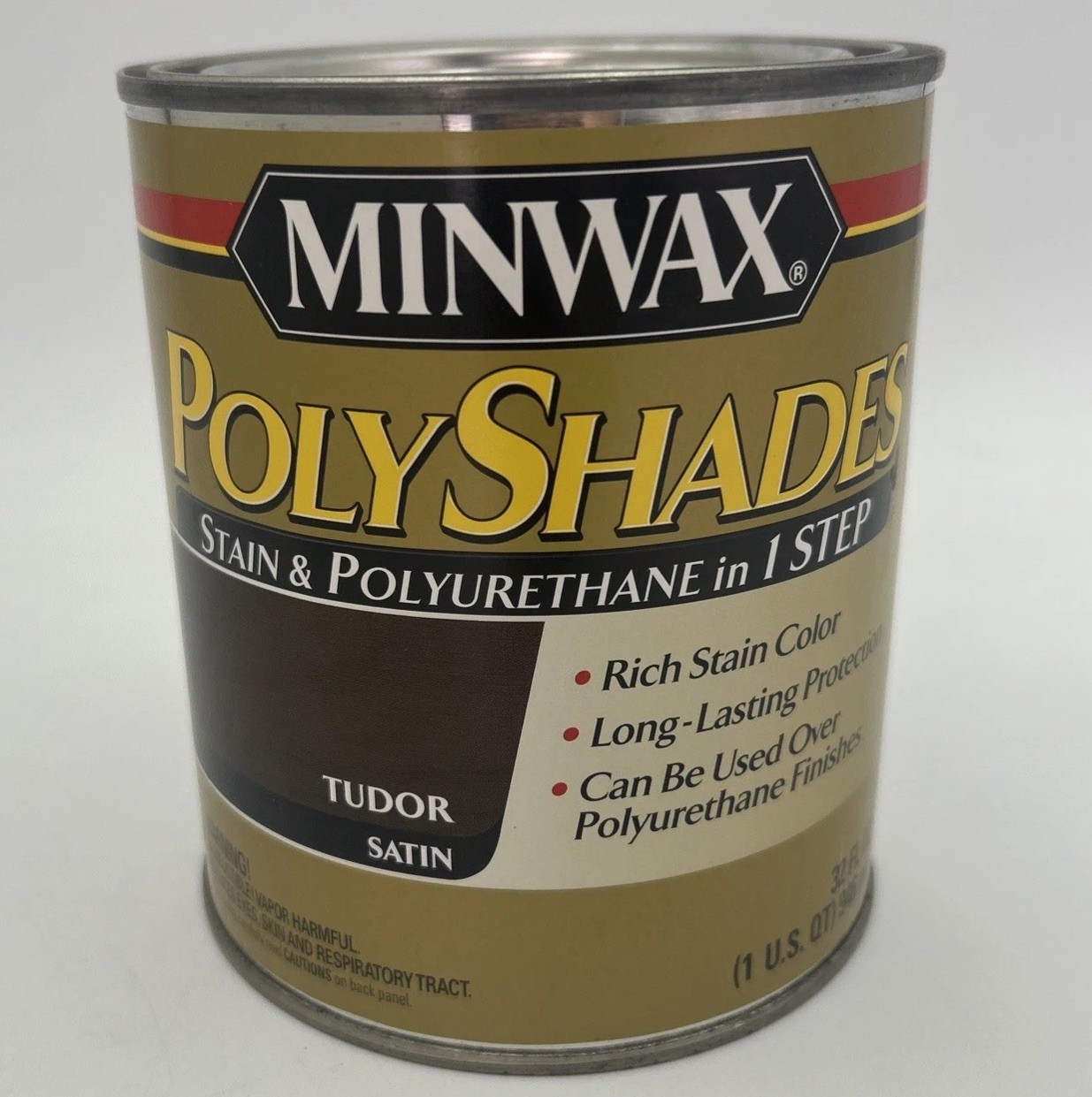 Minwax PolyShades Stain & Polyurethane Tudor Satin 1 Quart