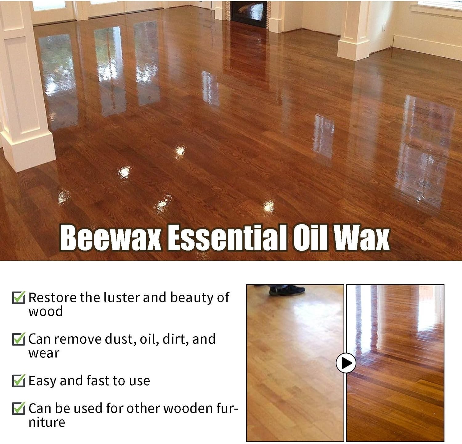 Micro-Molecularized Beeswax Spray for Wood & Leather – Easy Application