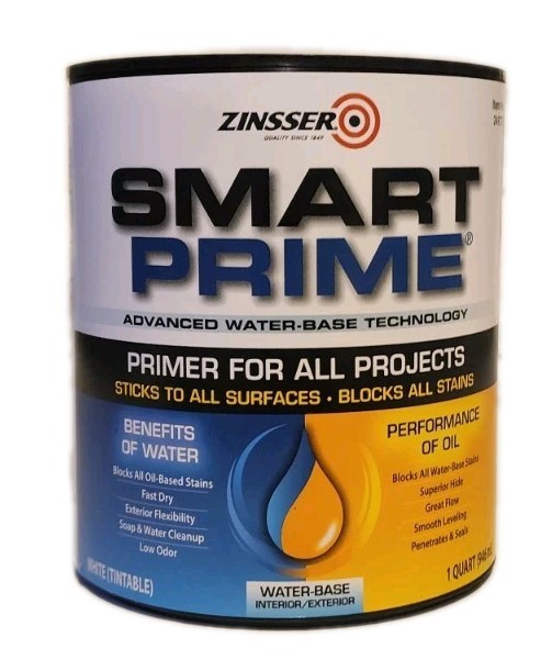 Smart Prime White 1 qt Waterbased Interior/exterior Primer/sealer