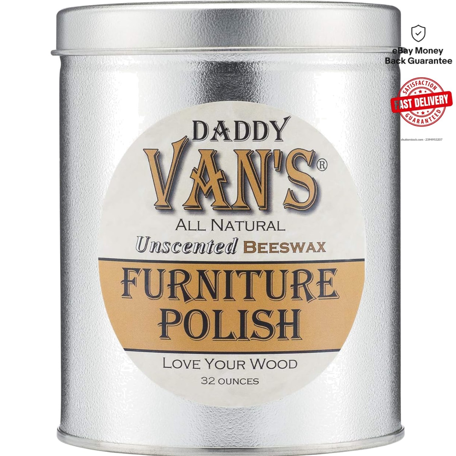 Versatile Unscented Beeswax Furniture Polish – 32 oz Wood Treatment Solution