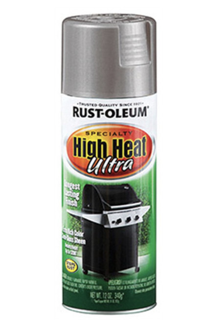 Rust-Oleum High Heat Ultra Spray Paint, Silver, 12 Oz.