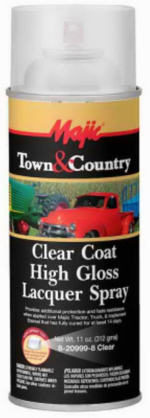 Town & Country 8-20999-8 Majic Clear Coat High Gloss Lacquer Spray