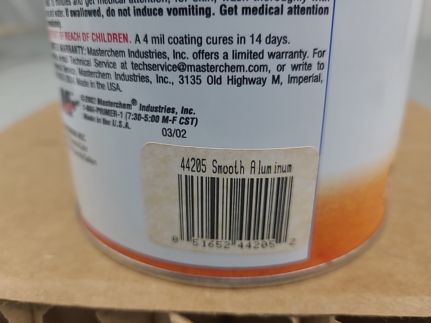 1x Hammerite Rust Cap Smooth Finish Aluminum Paint Quart Can
