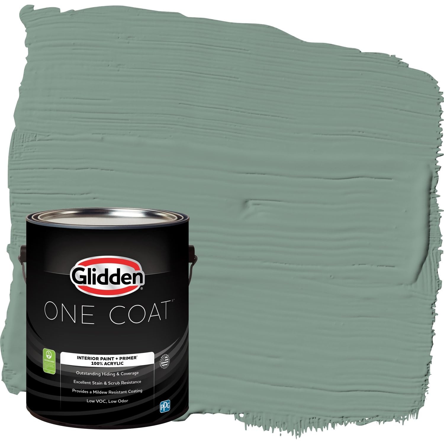 Glidden Interior Teal/Aqua Interior /Paradise Found One Coat Eggshell 1 Gallon