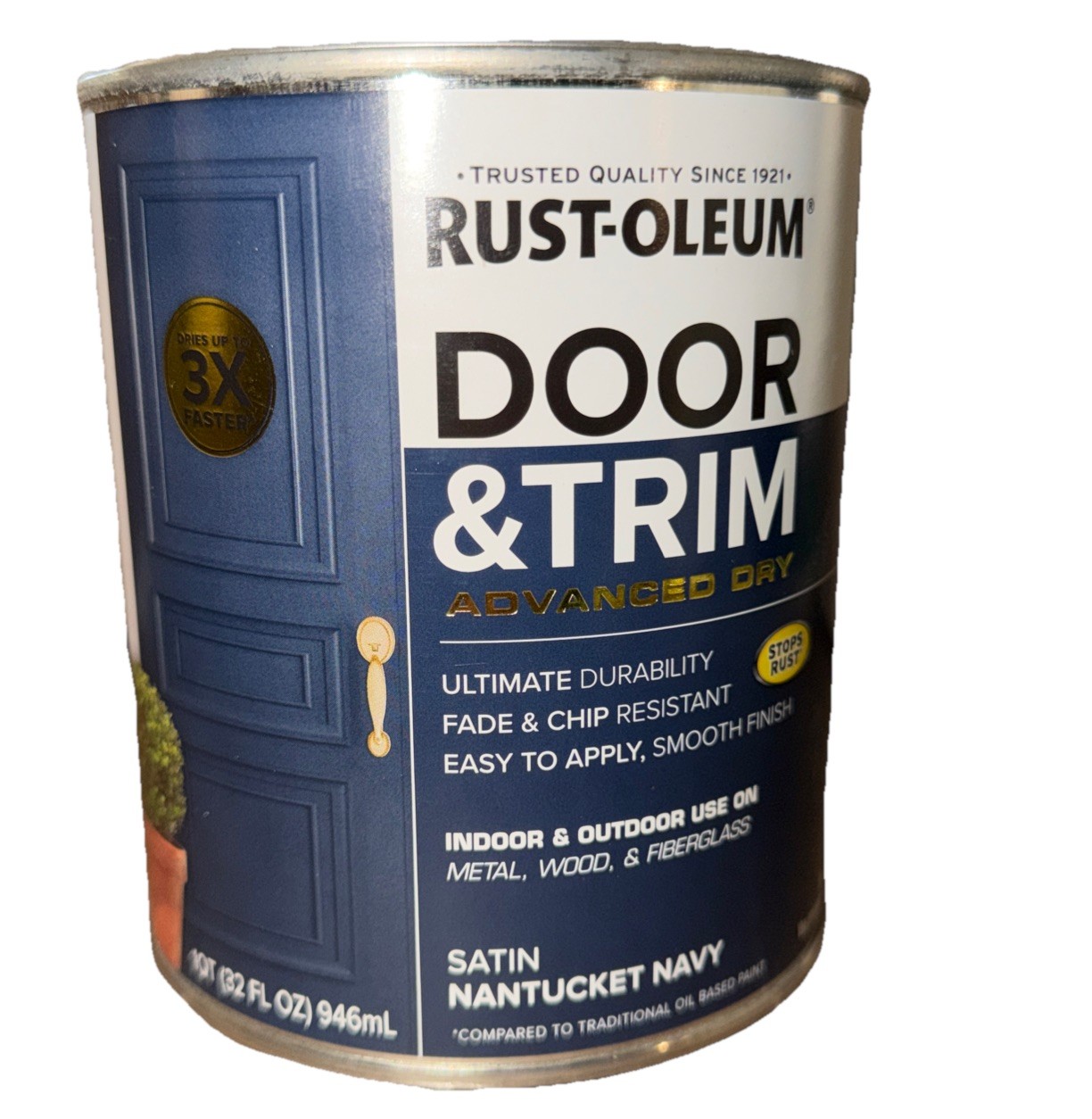Rust-Oleum 369386 Advanced Dry 32 Fl Oz (Pack of 1), Satin Nantucket Navy
