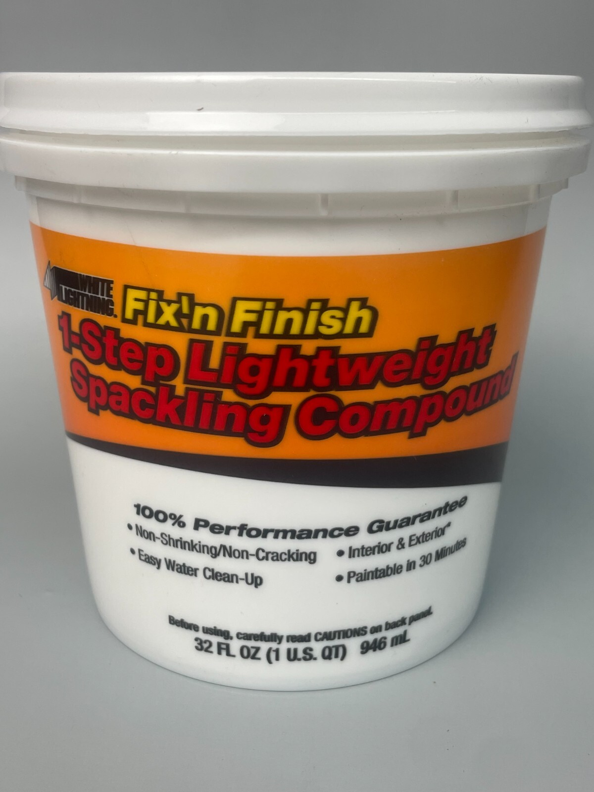 NEW Fix’n Finish 1-Step Lightweight Spackling Compund 946mL Interior Exterior