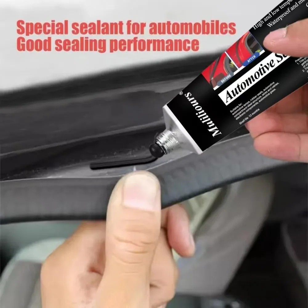 Universal Black Windshield Silicone Sealant Waterproof Automotive Repair Glue