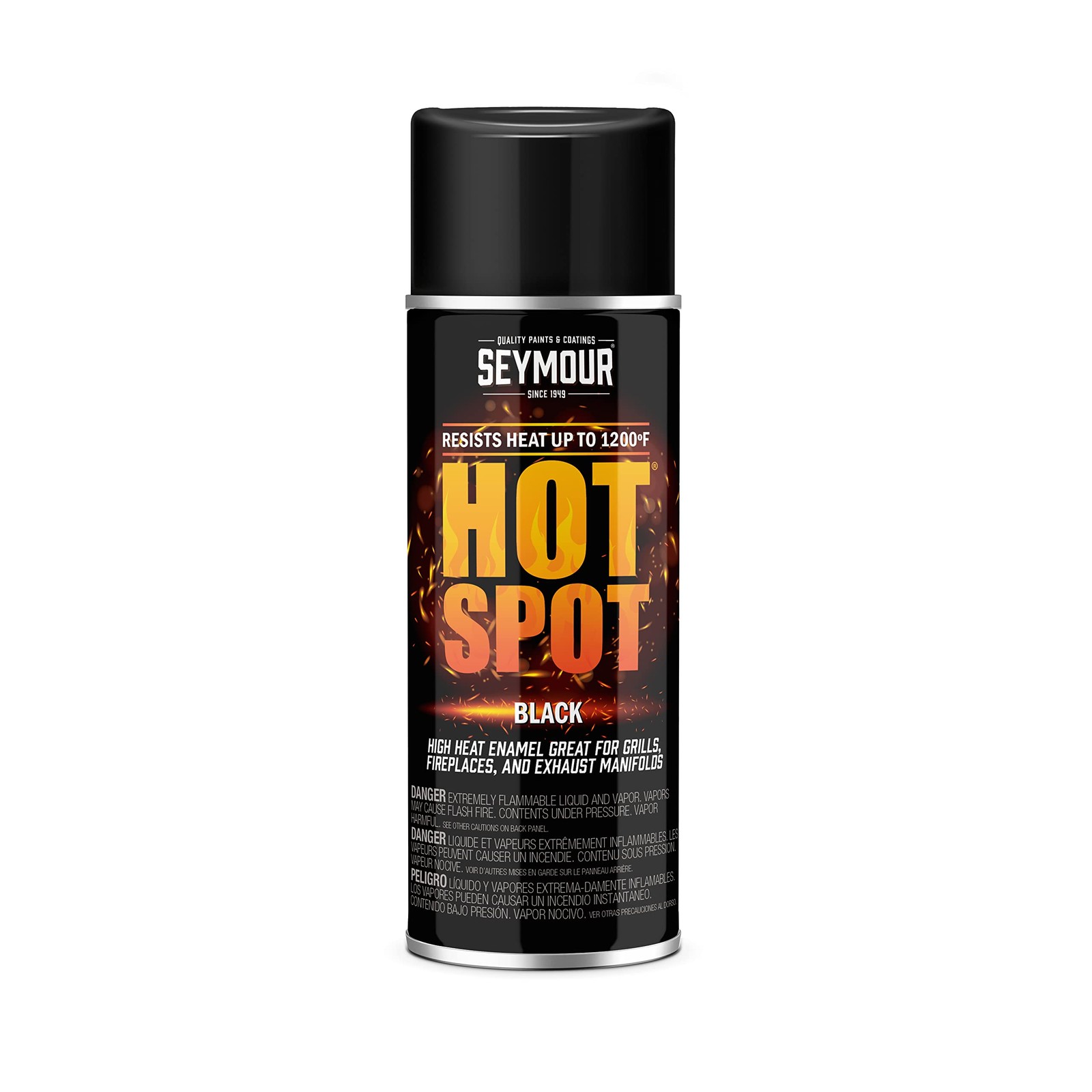 High Temp Black Paint 16-1203 – Heat Resistant Coating for Engines & Grillst