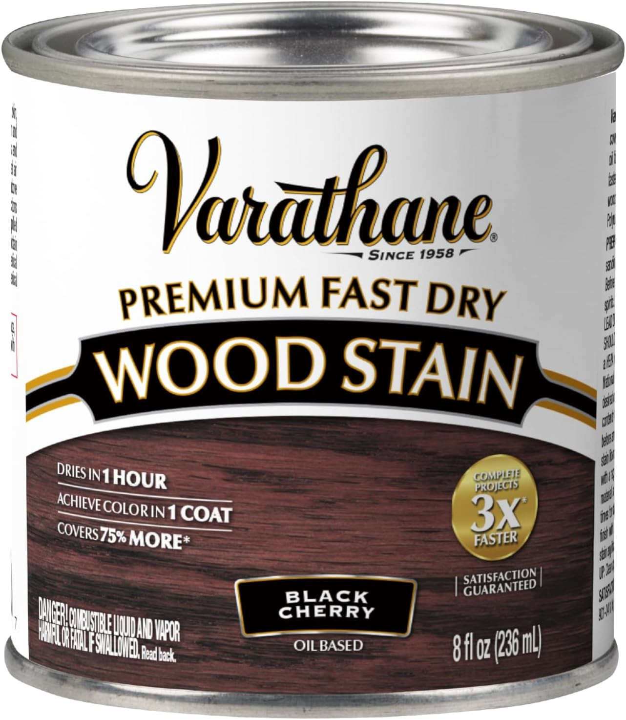 Premium Fast Dry Wood Stain | 1 Hour Dry Time | 1 Coat Color | Interior Wood Sta