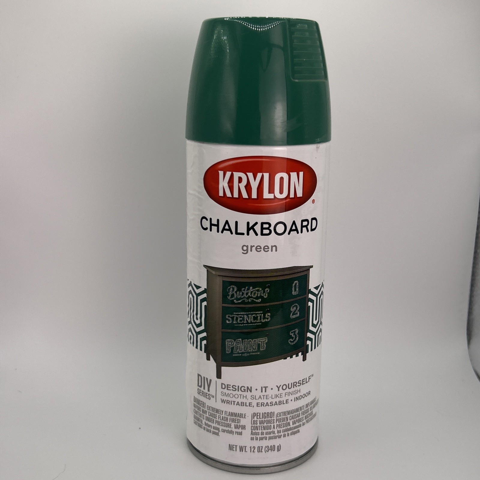 Krylon Green Chalkboard Aerosol Spray Paint, 12 oz