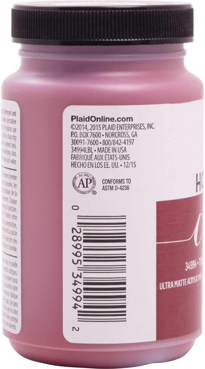 Transform Your Decor with 8 oz Non-Toxic Tuscan Red Chalk Paint – Easy Cleanup