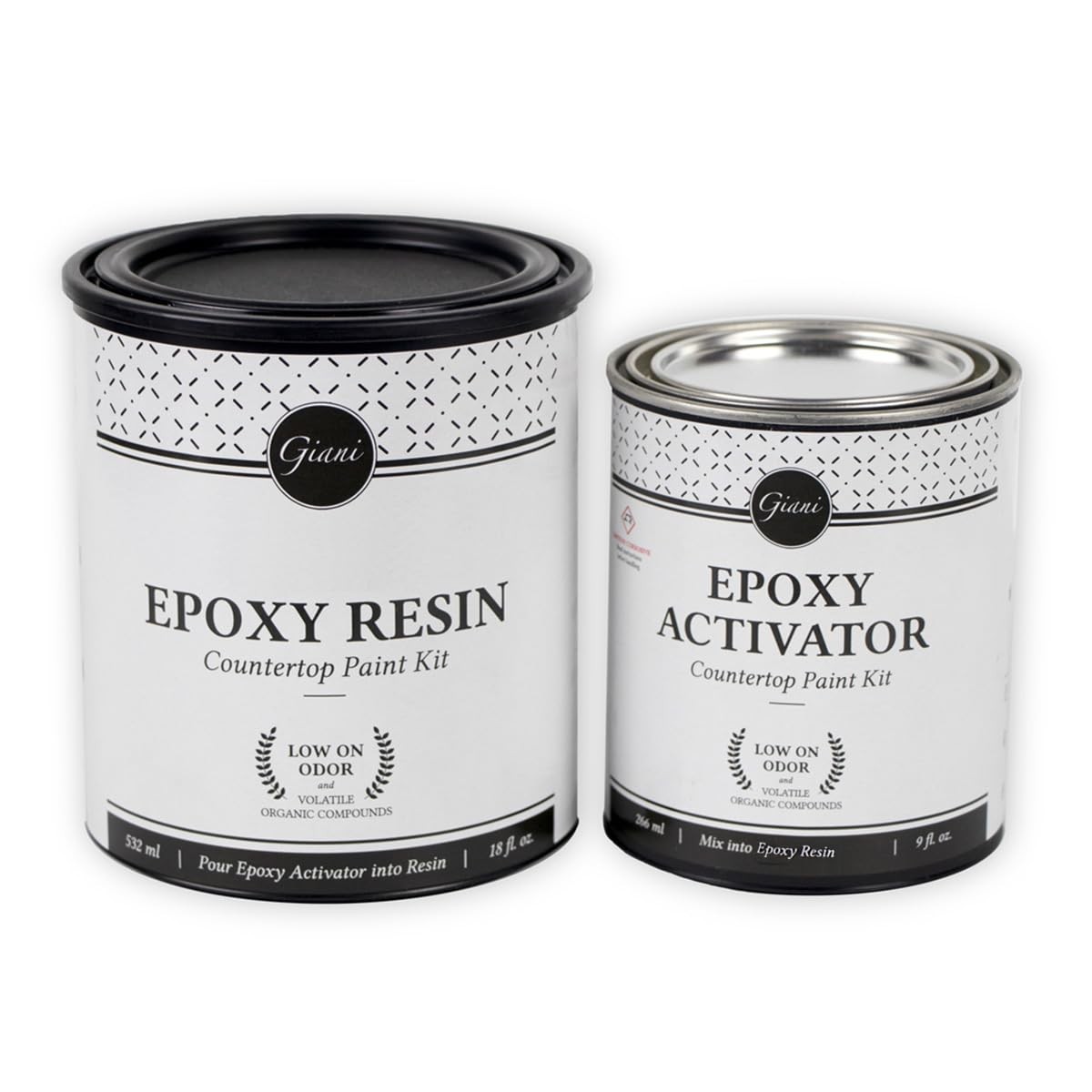 Giani Epoxy Resin Topcoat Single Set 1 set, Clear