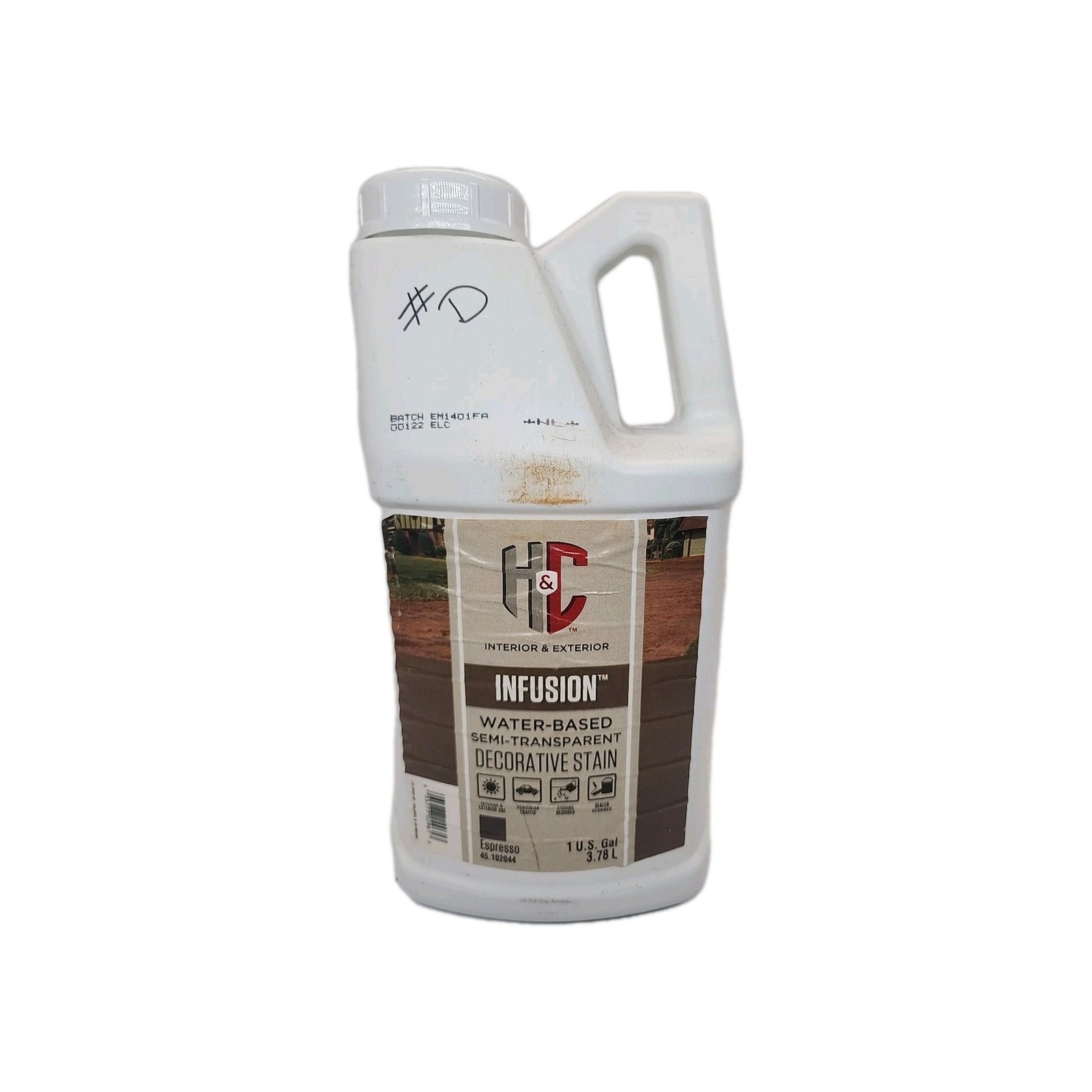 H&C 45.102044 Infusion Decorative Stain ESPRESSO Gallon #D