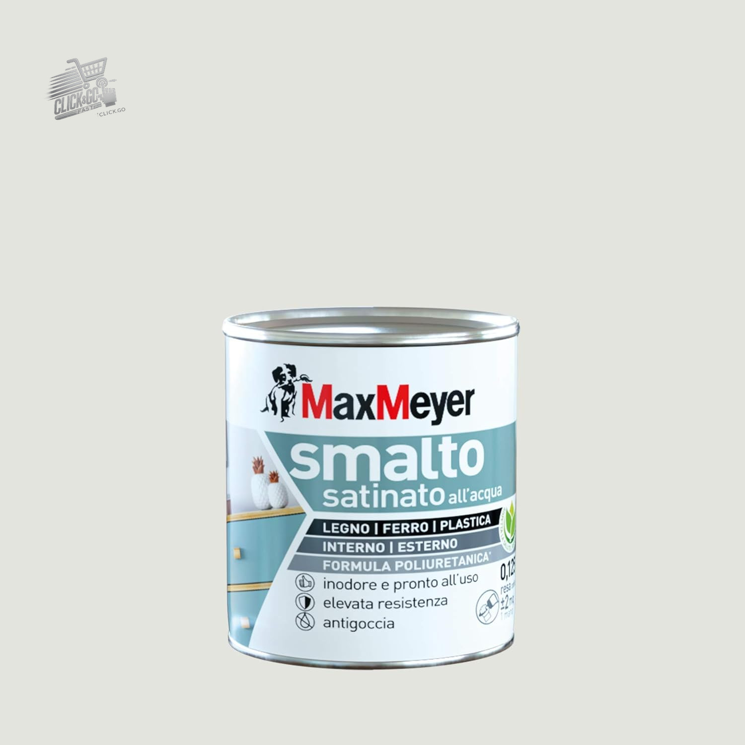 Ice White Satin Polyurethane Water Enamel 0.125L