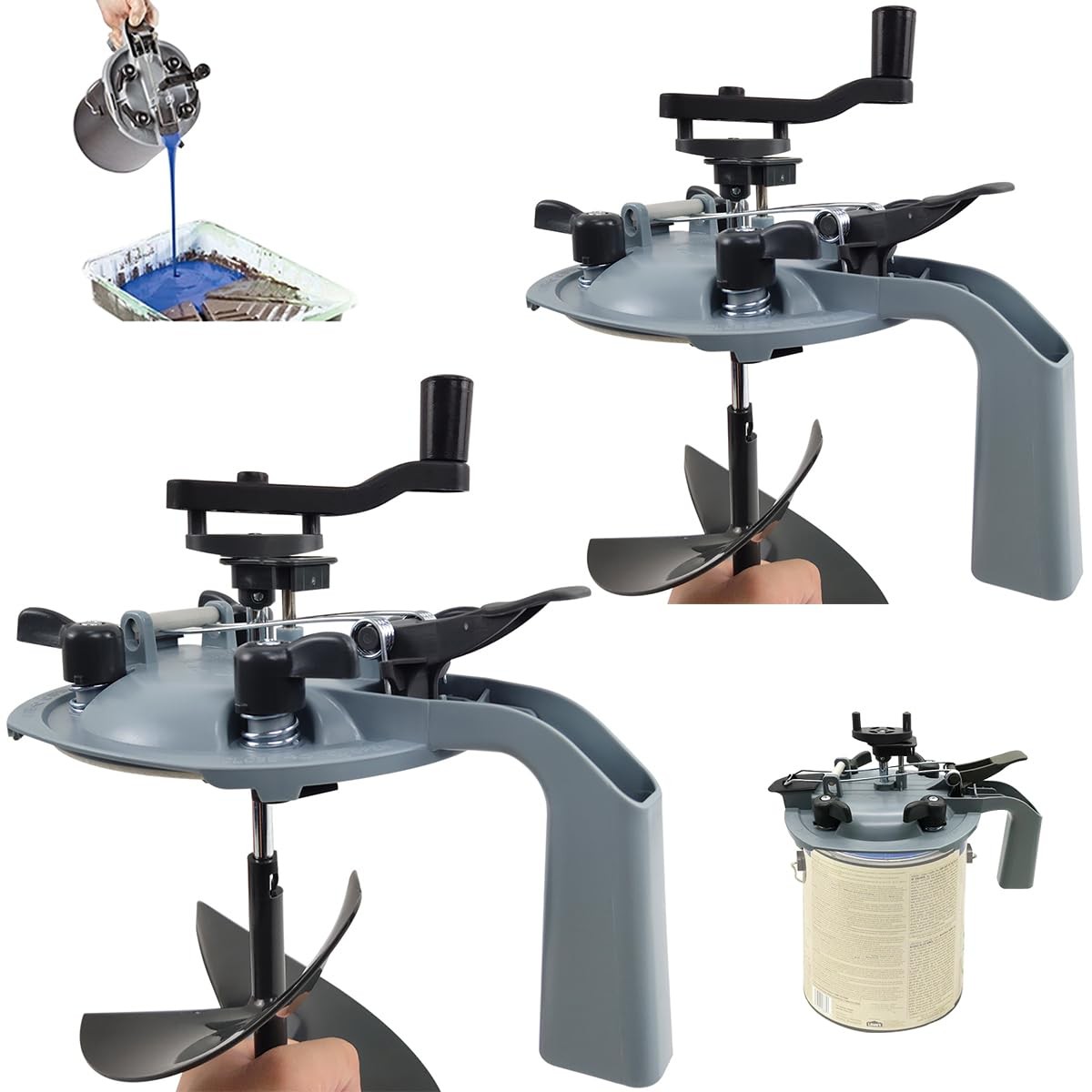 XINHNMUU 2 PCS 4L Mixing Mate Paint Lid Kit, Paint Can Pouring Spout