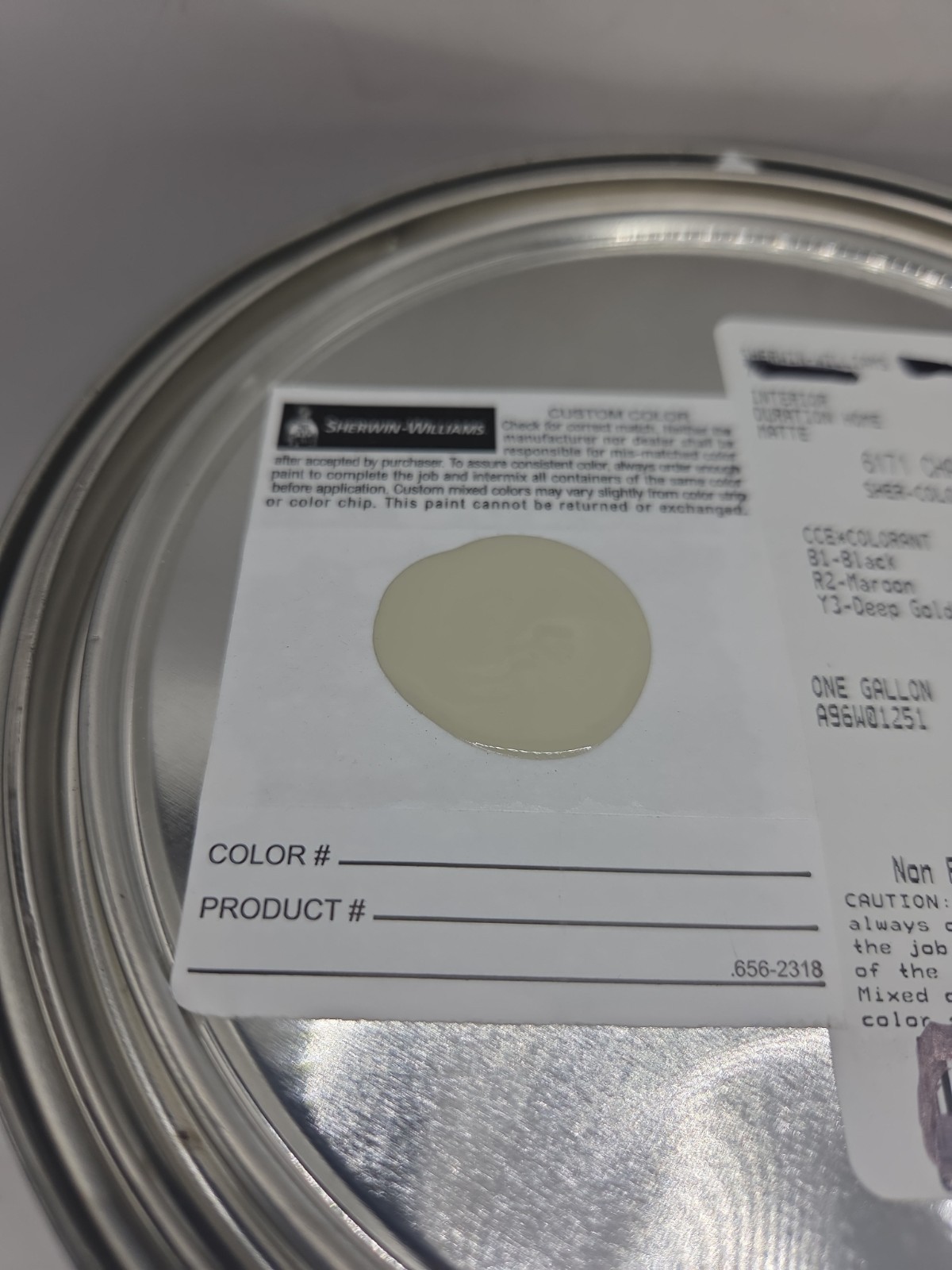 1 Gallon Sherwin Williams Duration Interior Matte Color 6171 Chatroom