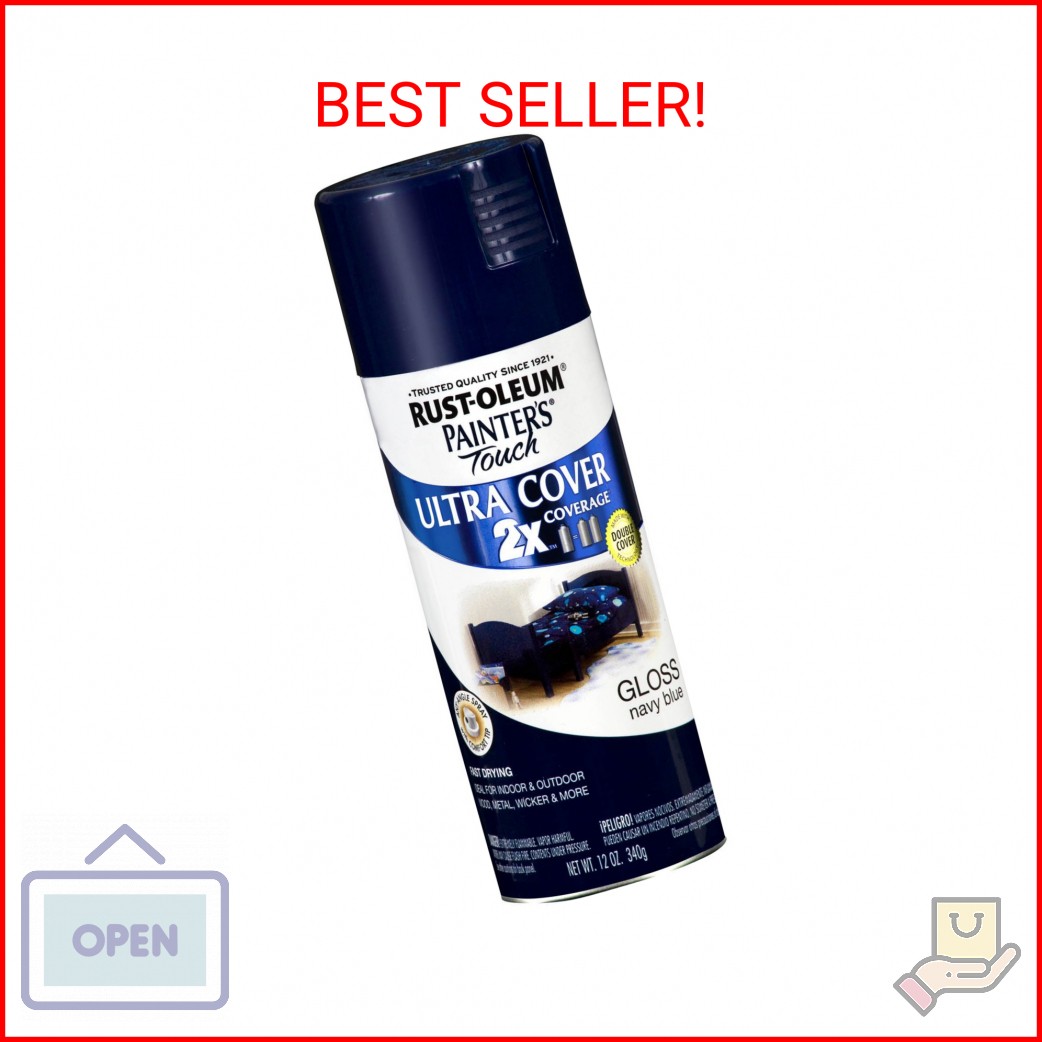 Rust-Oleum Painter’s Touch Ultra Cover Gloss Navy Blue Spray Paint 12 oz.
