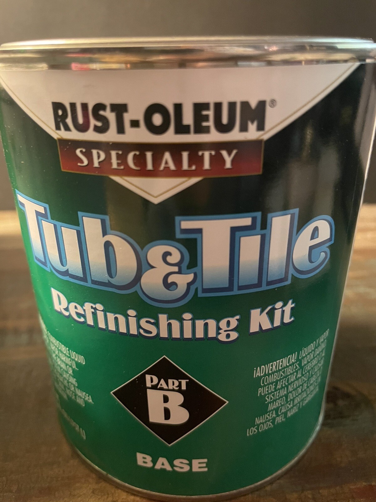 NEW Rust-Oleum TUB & TILE 2-Part Refinishing KIT WHITE epoxy acrylic 7860519 QT