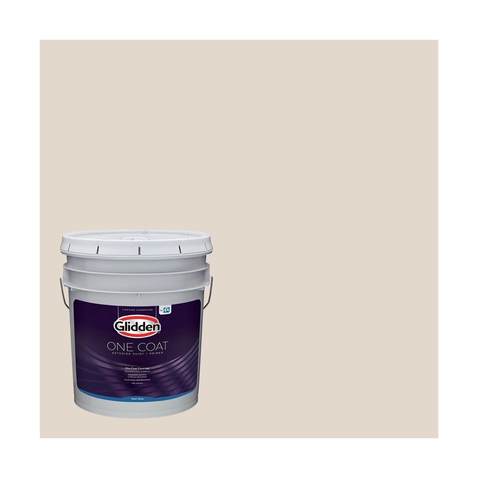 Glidden Exterior Paint + Primer: Greige/Maybe Mushroom, One Coat, Semi-Gloss,…
