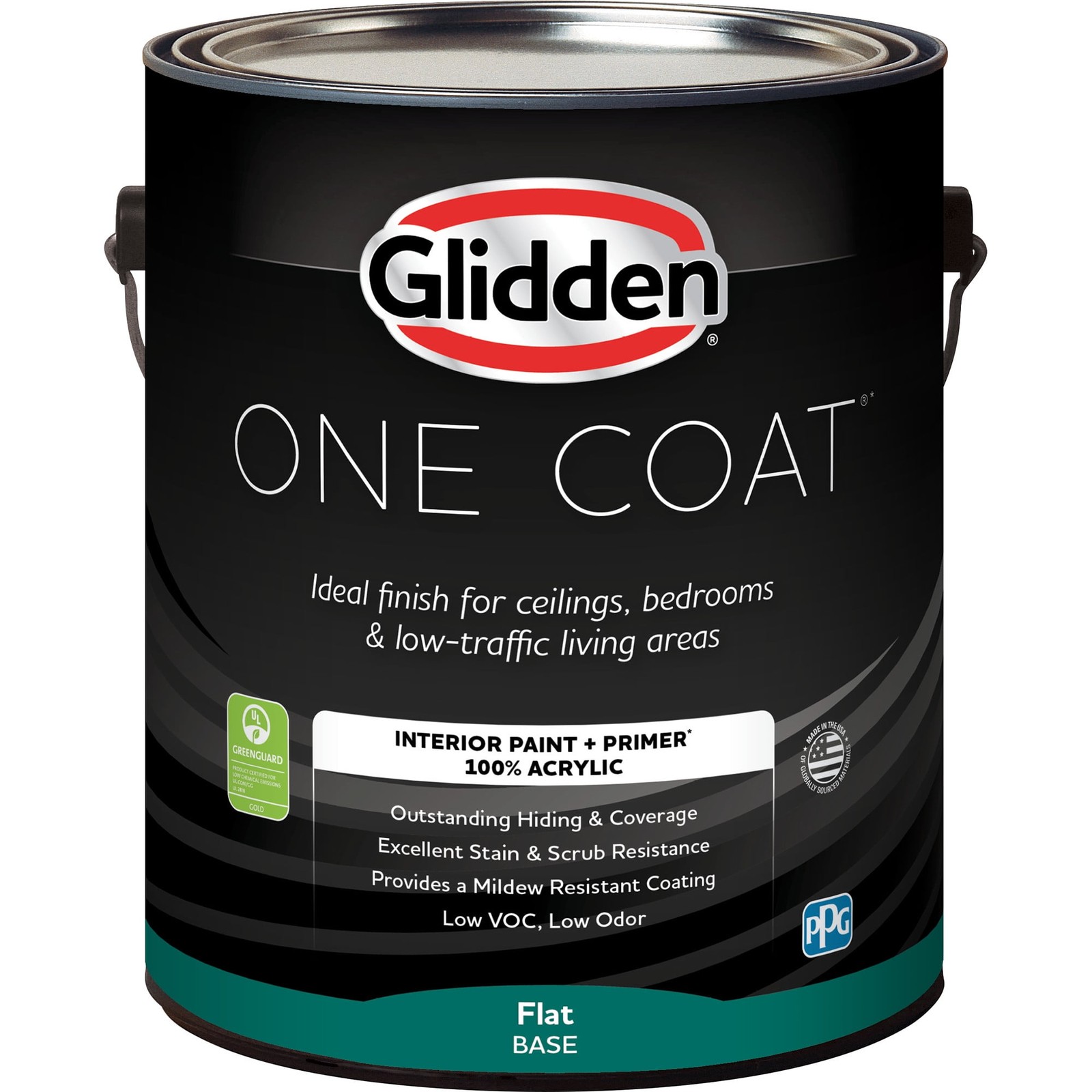 One Coat Mountain Forest / Green Flat Interior Paint W/ Primer 1 Gallon
