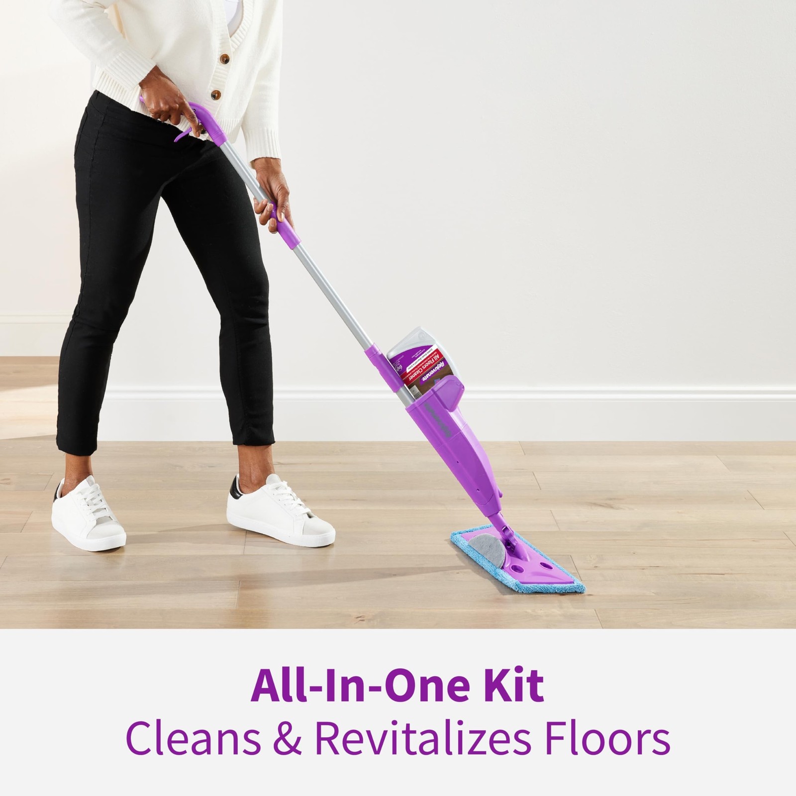 Rejuvenate Click N Clean Multi-Surface Spray Mop All-in-One Kit Cleans and Re…