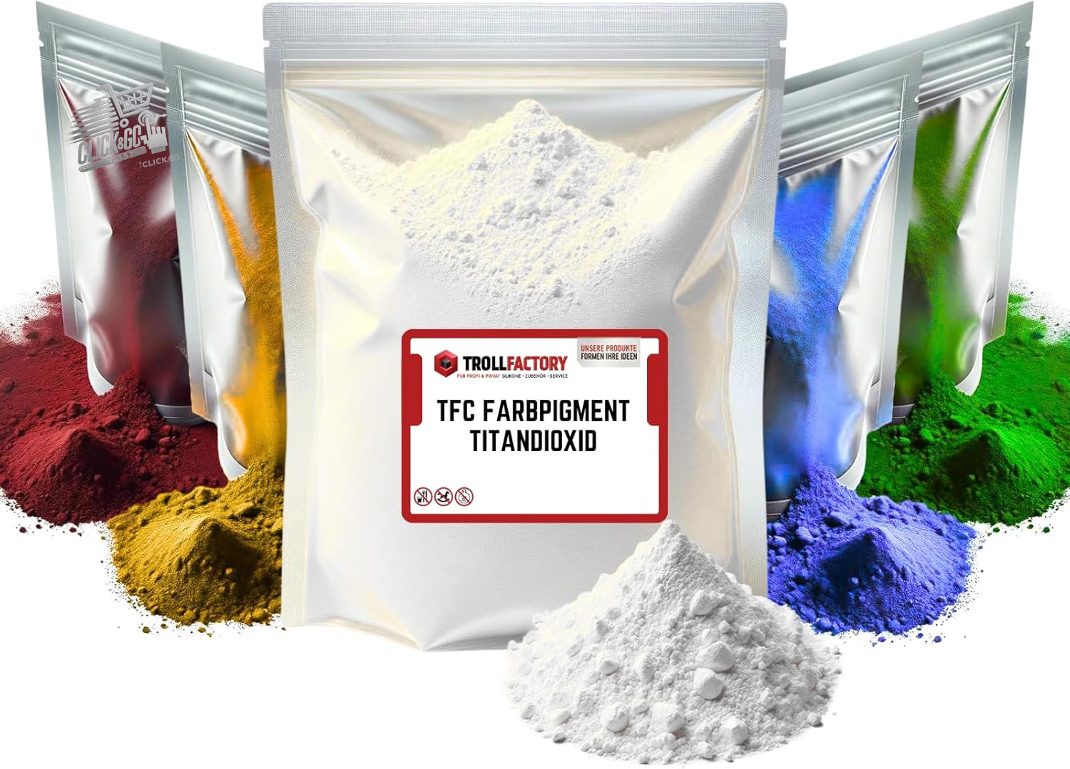 White pigment oxide powder cement plaster epoxy resin concrete 500g