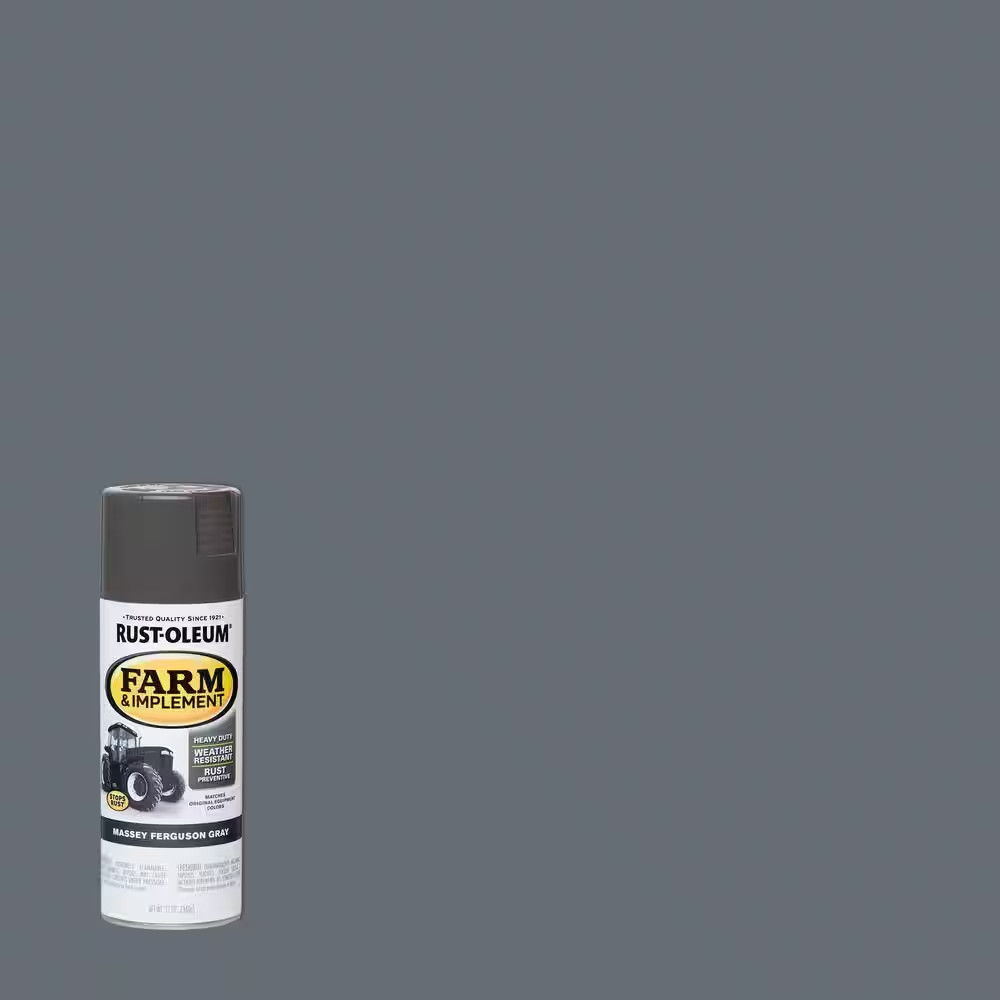 12 Oz. Farm and Implement Massey Ferguson Gray Enamel Spray Paint (6-Pack)