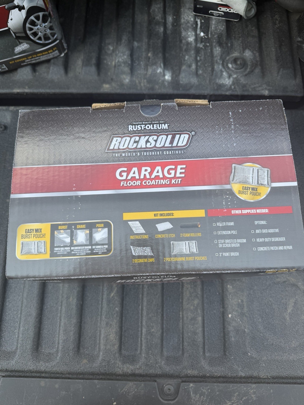 180 oz. Dark GrayPolycuramine 2.5 CarGarage Floor Kit