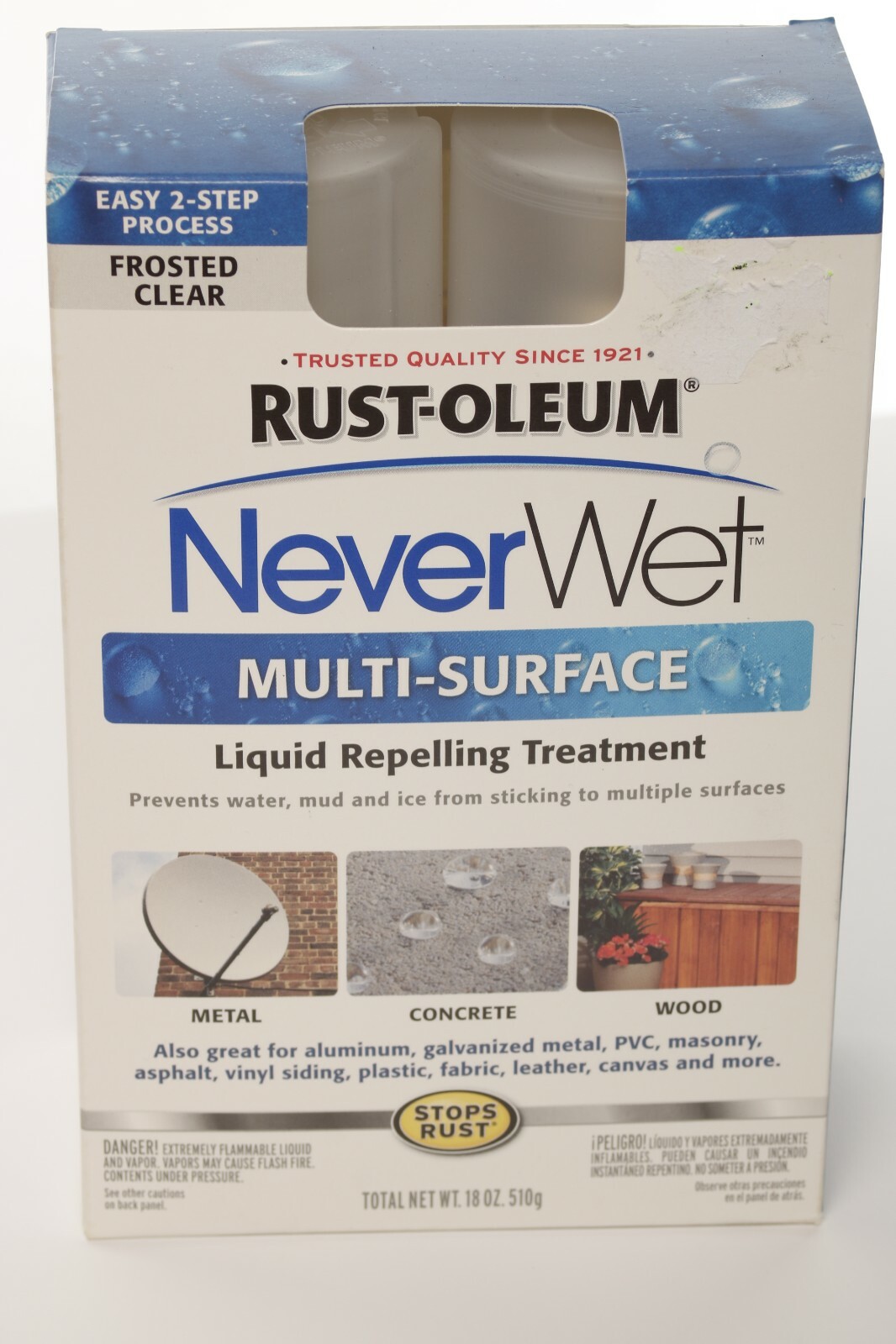 Never Wet Rust-Oleum 18 oz NeverWet Multi Purpose Protector Spray Kit Waterproof