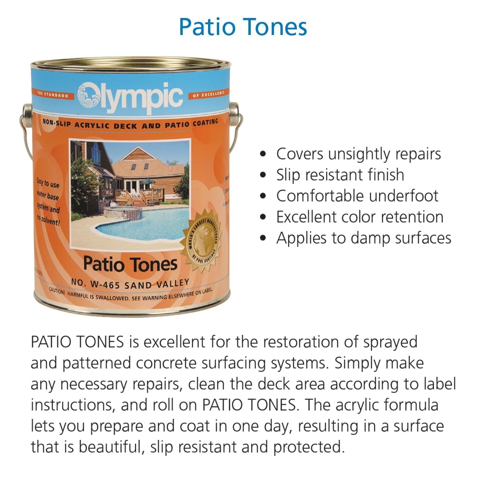 Kelley Technical Coatings Olympic Patio 128 Fl Oz (Pack of 1), Sand Valley