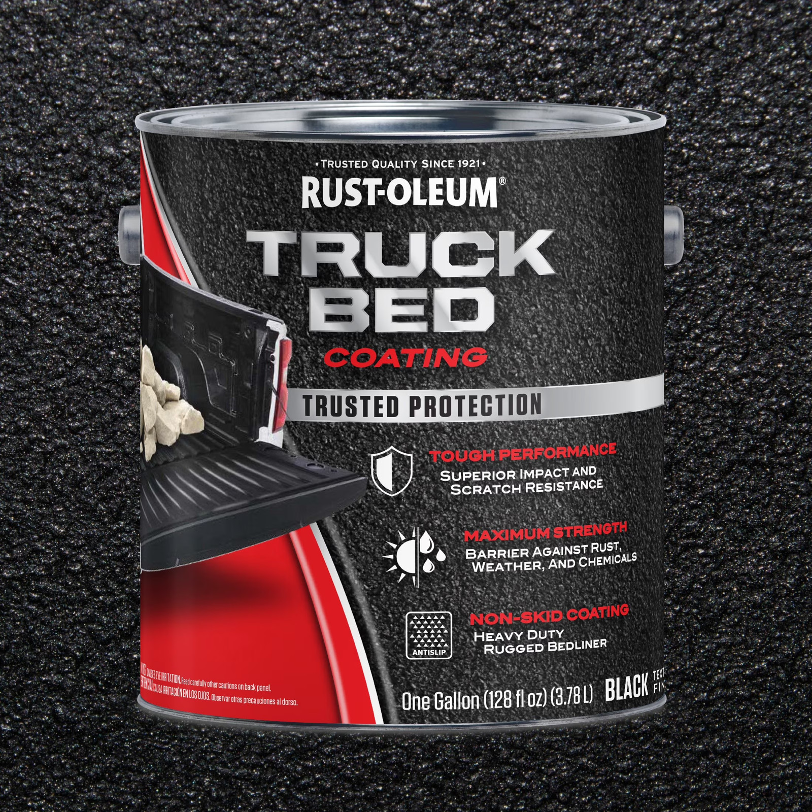 Black, Automotive Truck Bed Coating-342669, Gallon