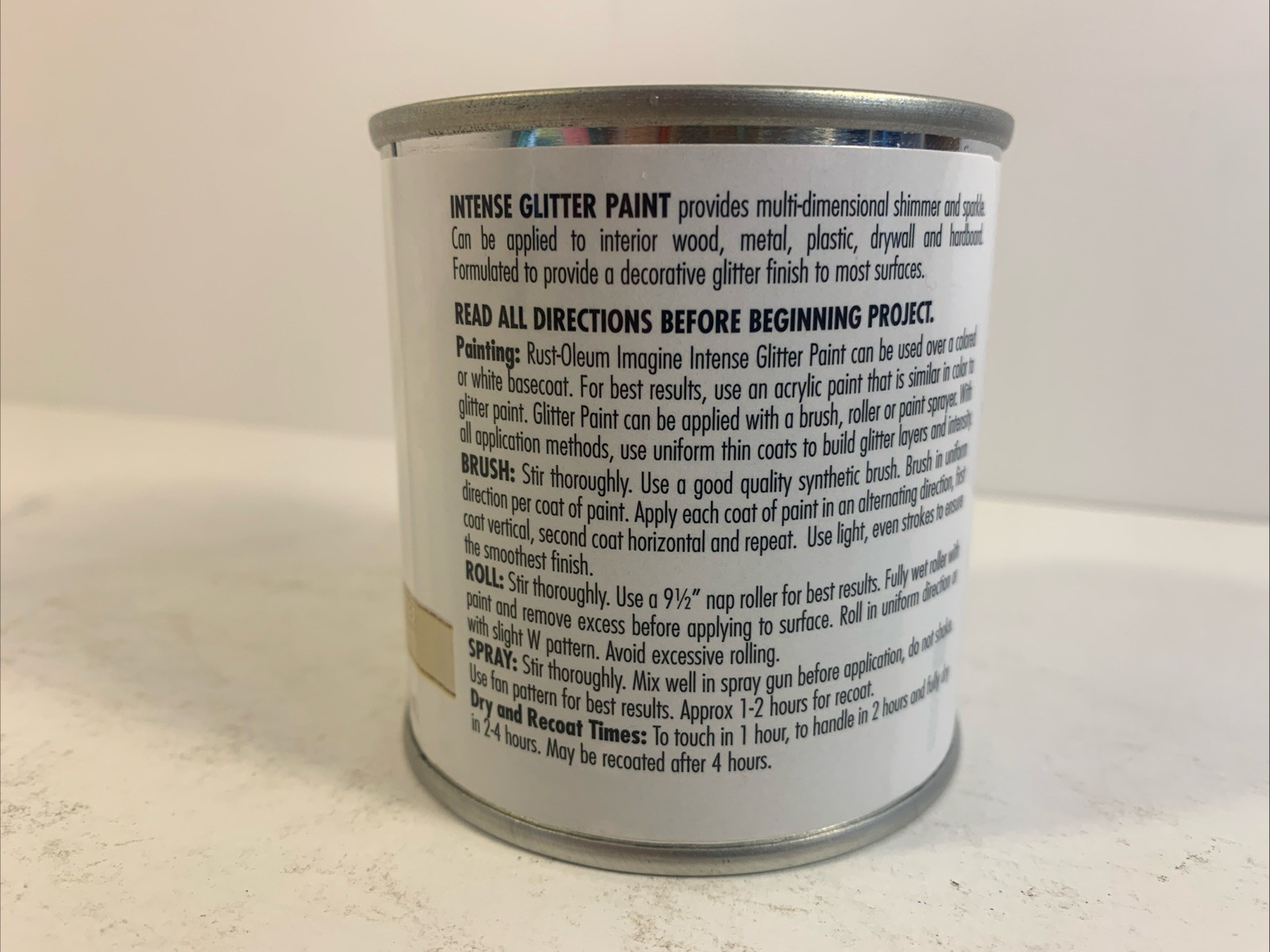 Rust-Oleum 345698 Imagine Glitter Paint Glitter Gold 8 oz