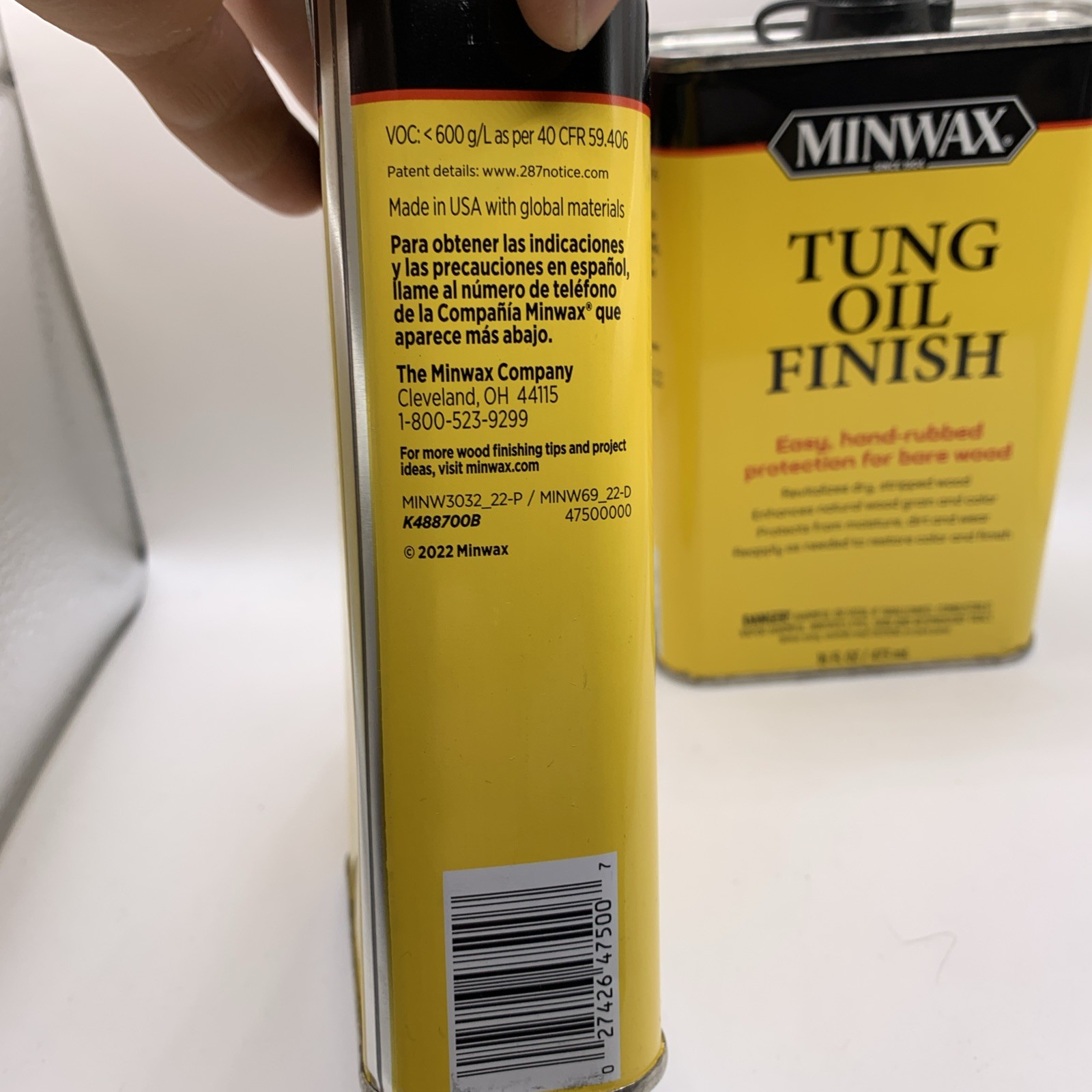 2 Pack Minwax Tung Oil Finish 16fl oz Can – 1 Pint – Wood Restoration