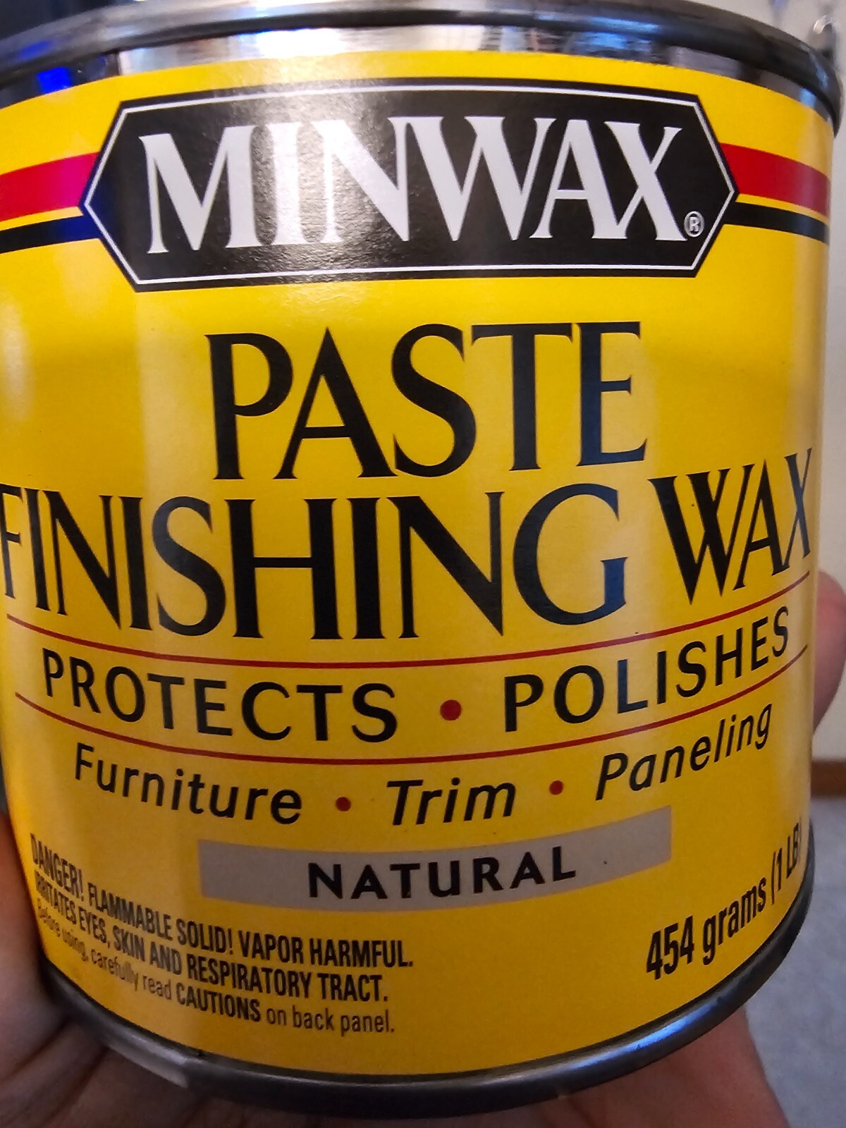 Minwax 785004444 Paste Finishing Wax, 1 lb, Natural